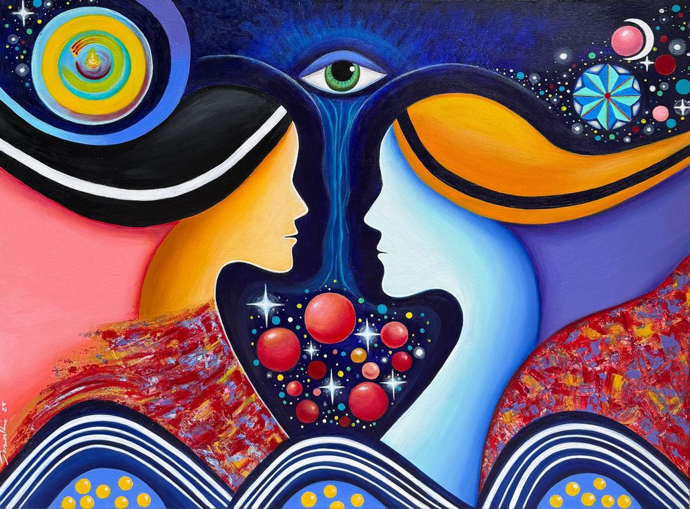 Gaze giving birth to worlds